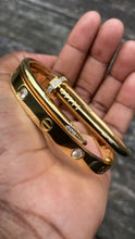 Load image into Gallery viewer, Margo Gold Cuff Bracelet – 316L Stainless Steel, 18K Plated