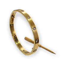 Load image into Gallery viewer, Margo Gold Cuff Bracelet – 316L Stainless Steel, 18K Plated