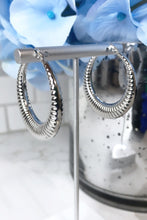 Load image into Gallery viewer, Syniah Silver Hoops
