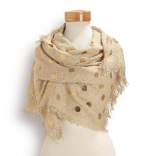 Load image into Gallery viewer, Bella V Dot Scarf (Taupe)
