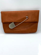 Load image into Gallery viewer, Sara Safety Pin Clutch (Tan)
