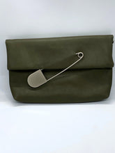 Load image into Gallery viewer, Sara Safety Pin Clutch (Green)
