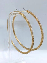 Load image into Gallery viewer, Layla Big Hoop Earrings(Golden White)

